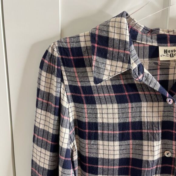Anthropologie Hester & Orchard Plaid Flannel Button Down Top small - Picture 5 of 14